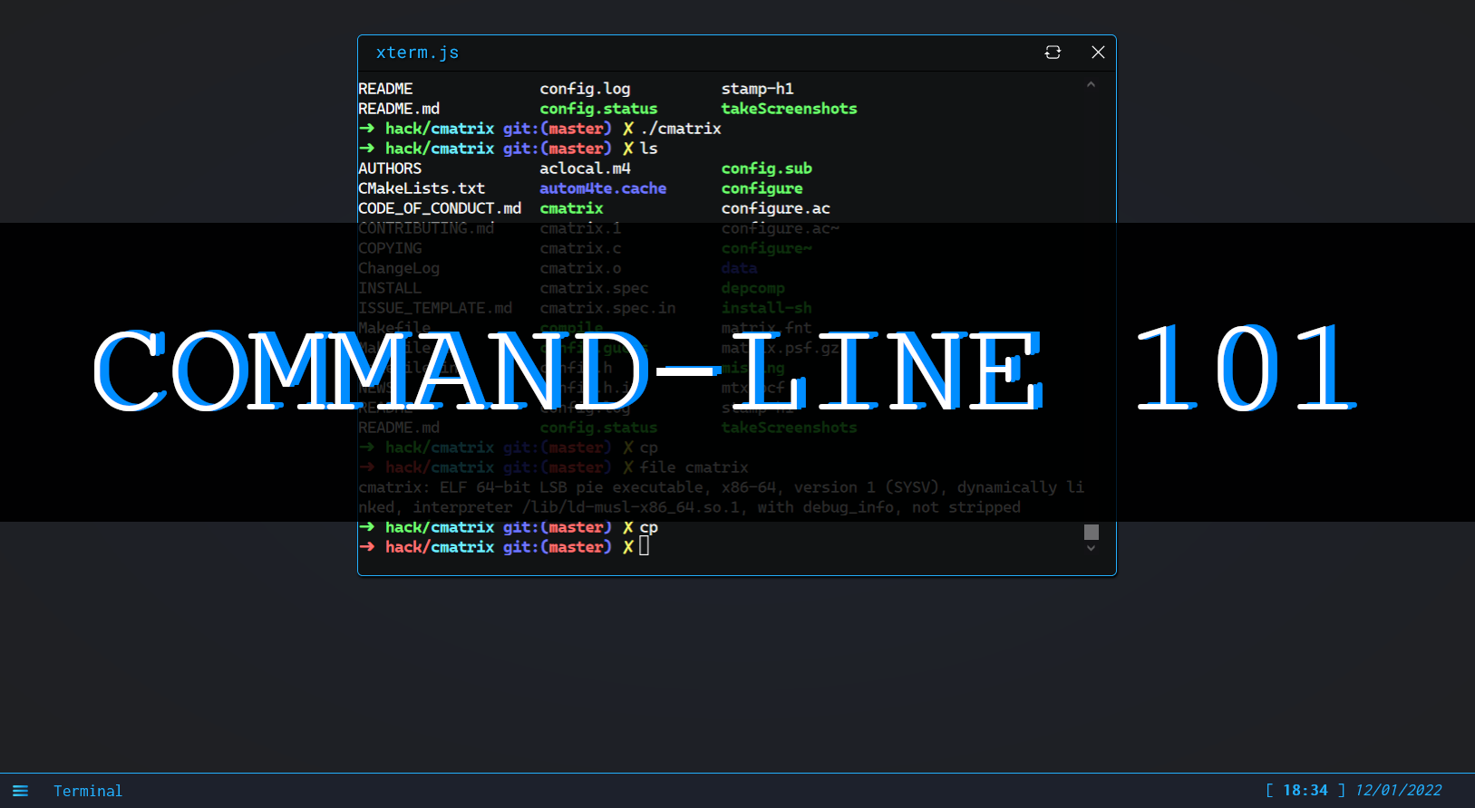 Command line 101 cheatsheet